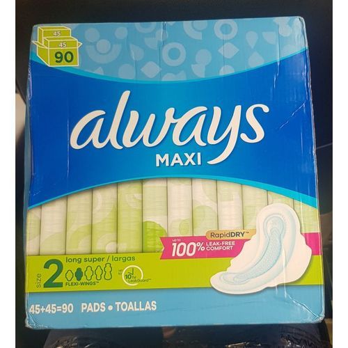 Maxi Long Super Pads 90 Count