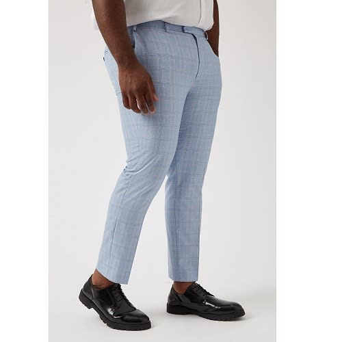 Plus And Tall Skinny Trouser -Sky Blue