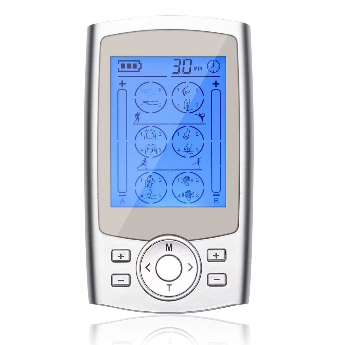 2 Channels TENS EMS Stimulation Device With 24 Modes And 20