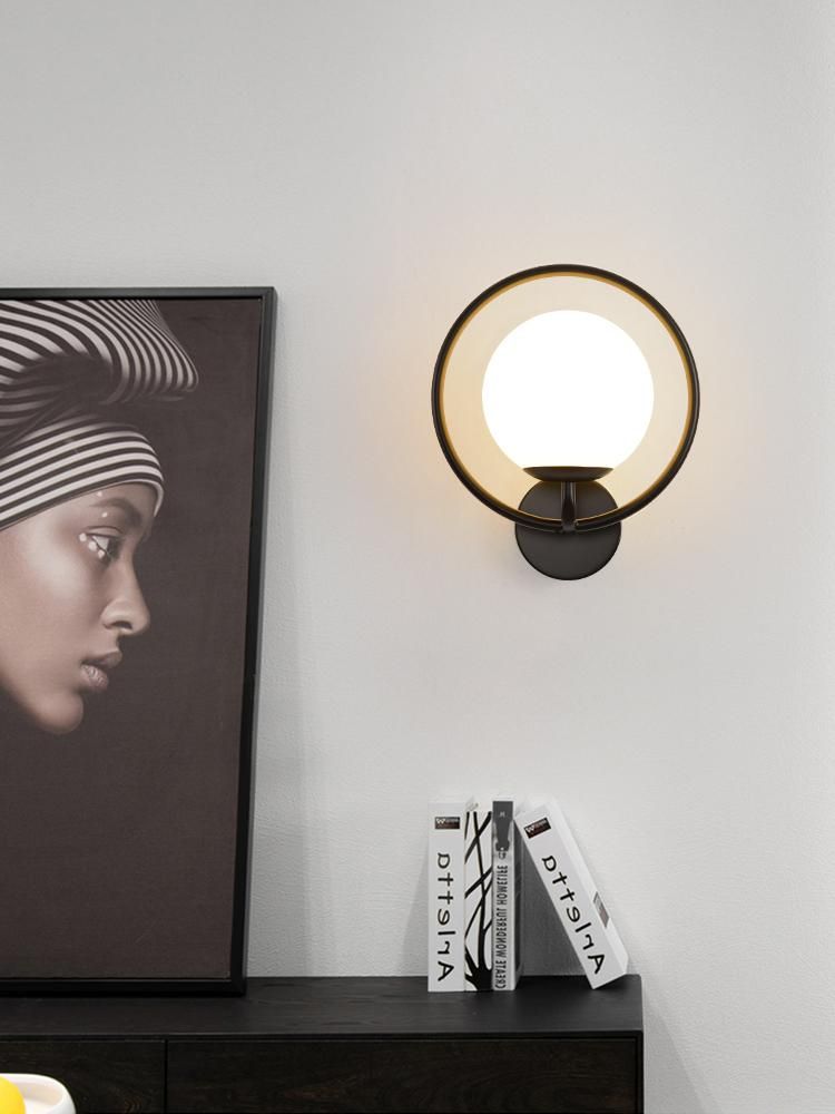 Simple and creative bedroom wall lamp