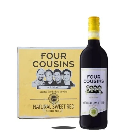 Natural Sweet Red Wine - 750ml / 7.5% Alc - Carton Of 12