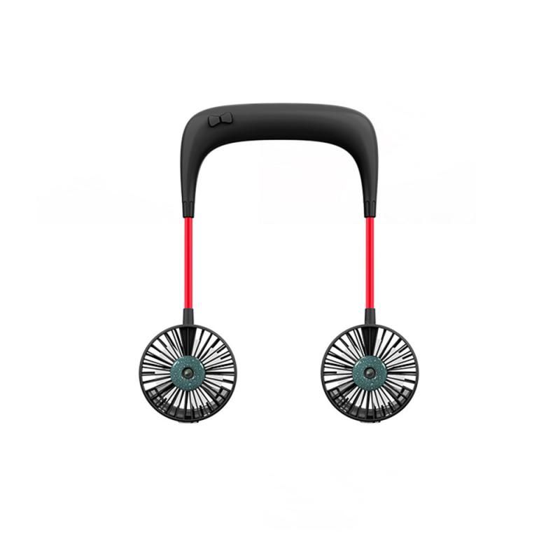 Rechargeable Fan Mini Sport Quiet Fan Neckband Portable Fan Bladeless Neck Conditioner Air Portable USB Hand Desk Sports For