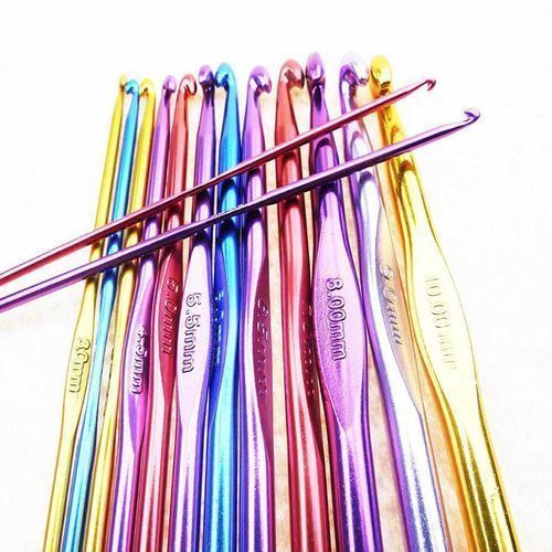 14pcs/set Sewing Tools Hook Crochet Template Kit Knitting