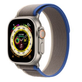 Watch Ultra Gps + Cellular 49mm Titanium Case With Blue/gray Trail Loop - m/l