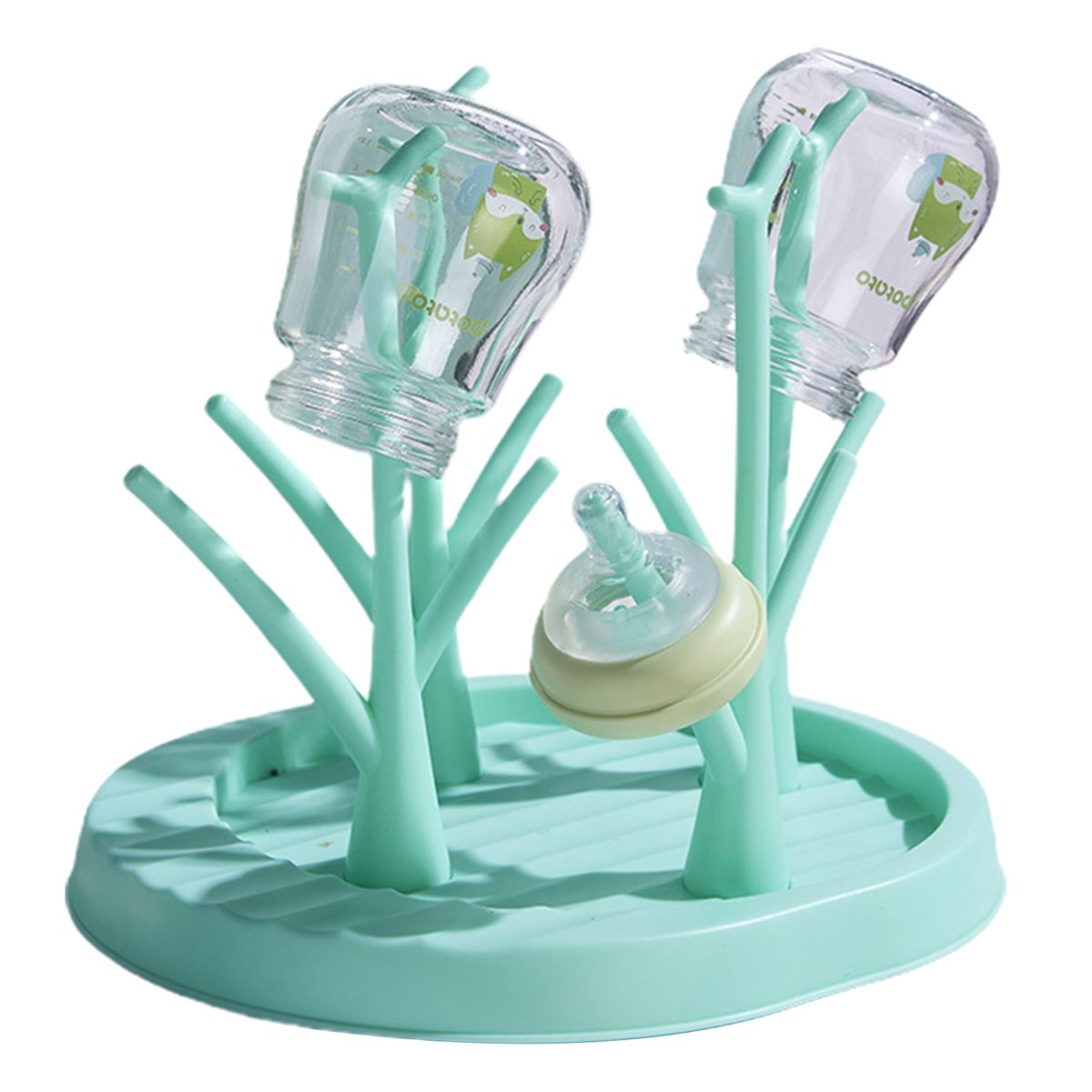 Bottle Drying Holder BPA Free Pacifier Feeding Blue