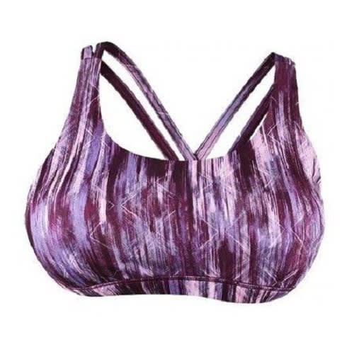 Women's Criss Cross Sport Bra - Lavender