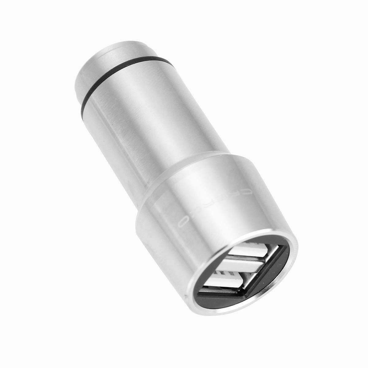 CRERCO Thor T1 Alloy Stainless Steel 4.8A Dual USB Car Charger
