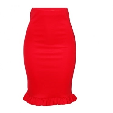 Pencil Skirt - Red