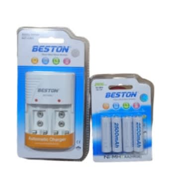 Beston 2500mah Rechargeable Batteries And Charger