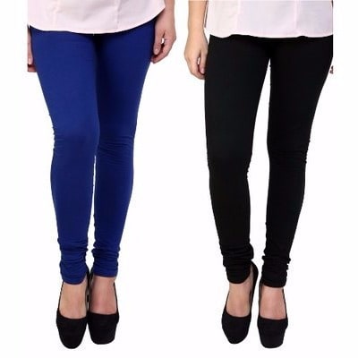 Plain Women's Leggings - Set of 2