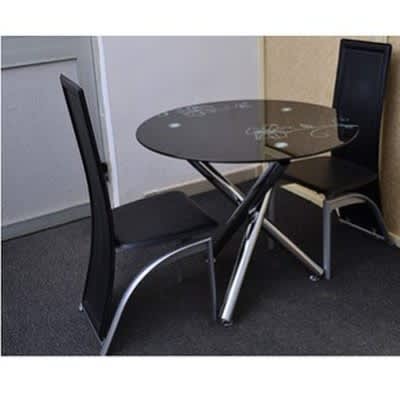 Dining Table + 2 Chairs - Black