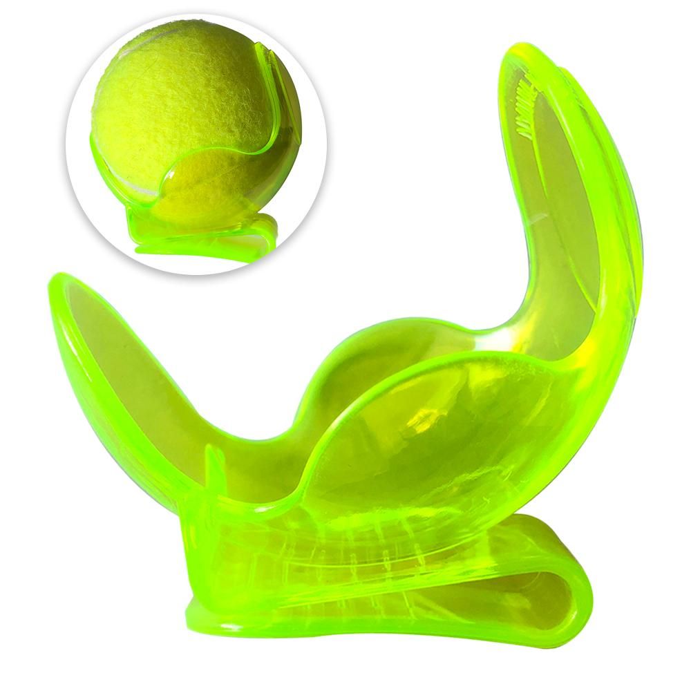 1Pc Transparent Tennis Ball Clip Plastic Tennis Training Ball Holder