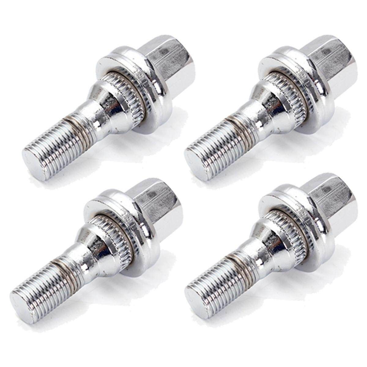 4Pcs M12x1.25 17MM Aluminum Wheel Bolts Nuts Kit For Peugeot 206 207 406 407 607