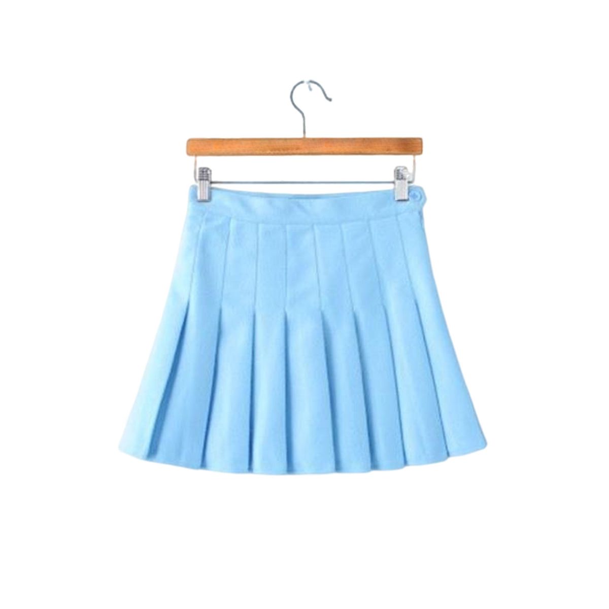Mini Pleated Skirt Tennis High Waisted  Blue XS