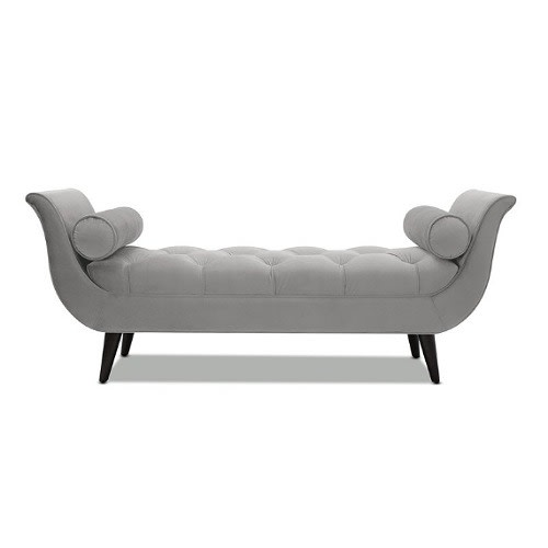Sadia Upholstered Bench Opal Grey