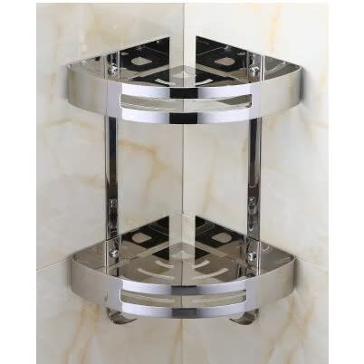 Bathroom Corner Shelf- Silver