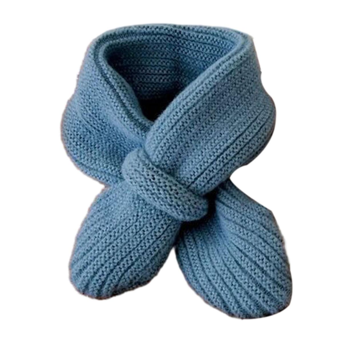 Warm Neck Wrap Cozykidz Knitted Neck Warmer Soft Warm for Winter Blue