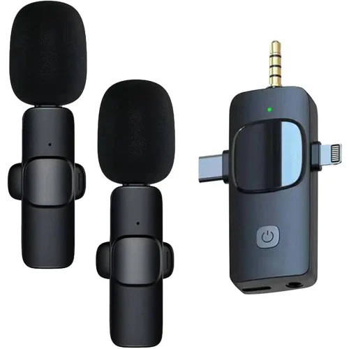 3-in-1 Wireless Collar Clip Microphone