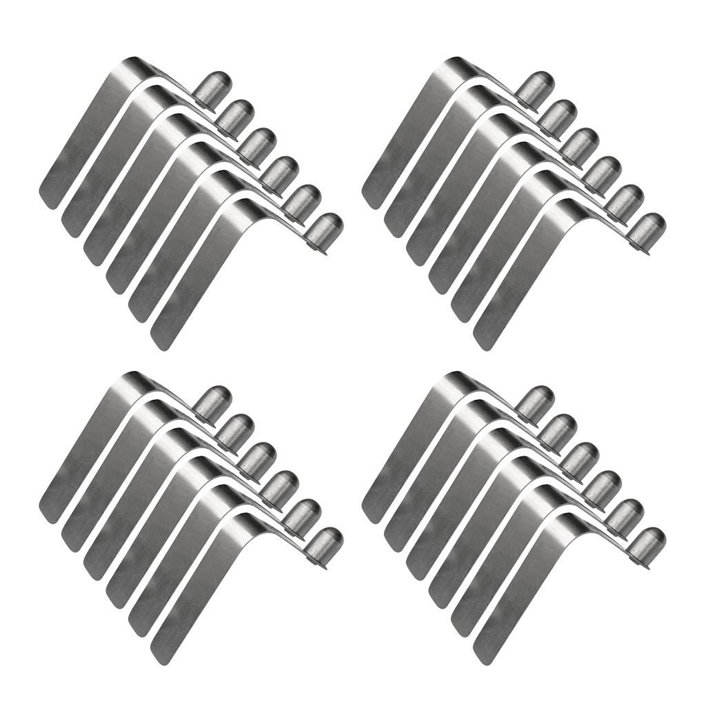 8mm Paddle Spring Snap Clips Solid Tent Pole Clips 24
