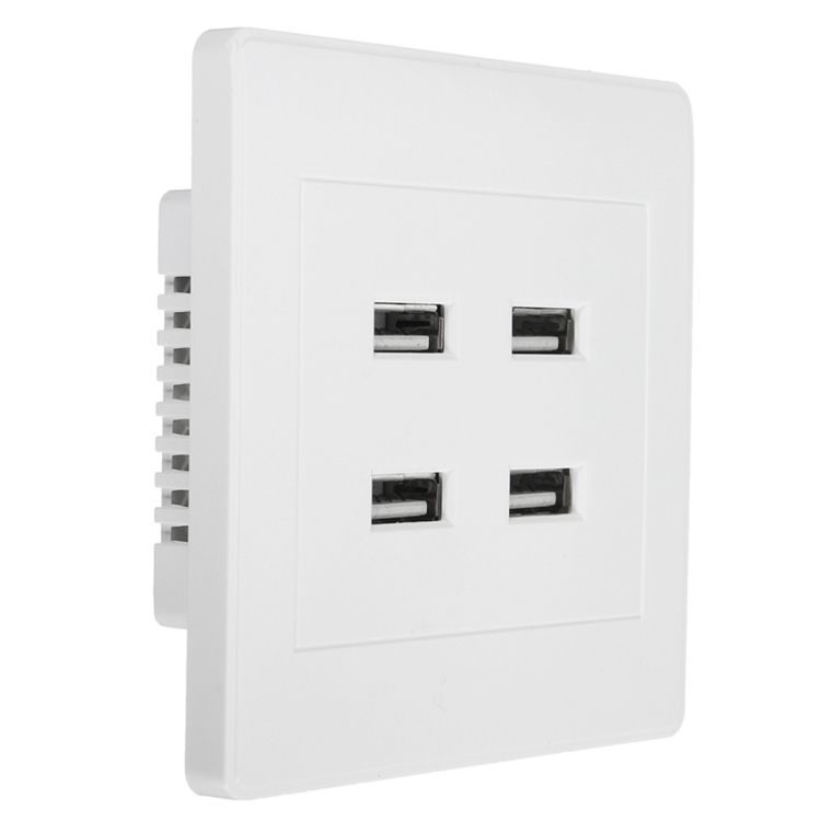 4 Ports USB Wall Charger Adapter