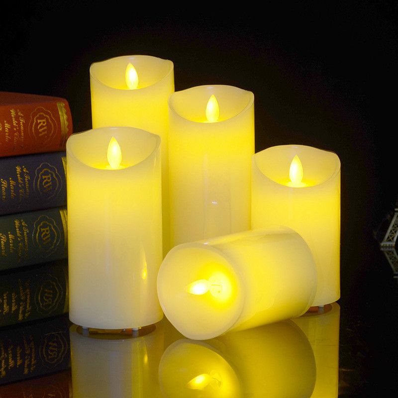 Flameless Uneven Edge Electrical Paraffin Wax Led Candle Night Light For Wedding Party/home/Christmas/decoration