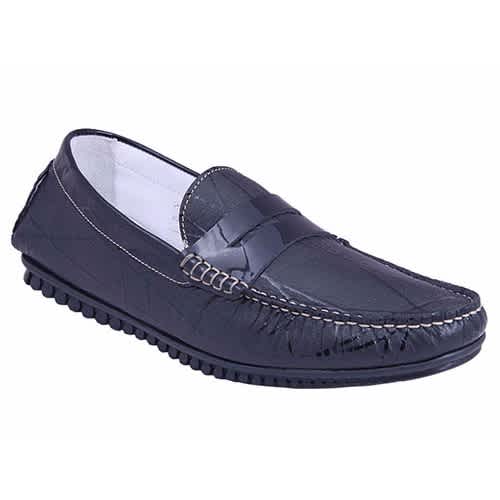 Black Leather & Patent Loafers