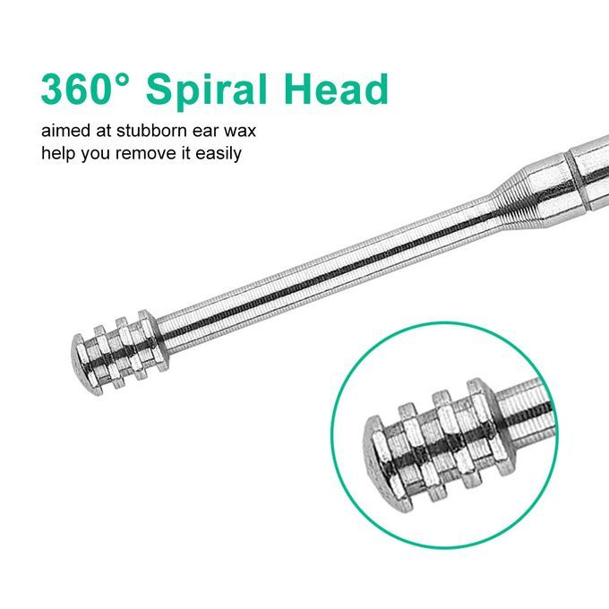 6PCS Ear Wax Removal Kit Ear Wax Remover Pickers Stainless