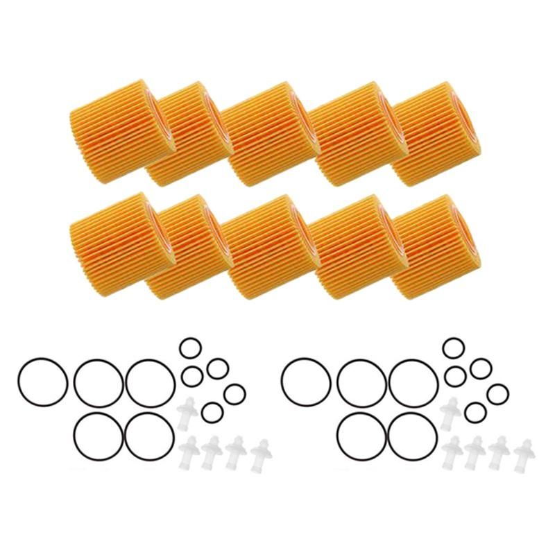10PCS Car Engine Oil Filters 04152-YZZA6 For Toyota Corolla Matrix Prius Scion XD IM 1.8L 2009-2016  04152-37010