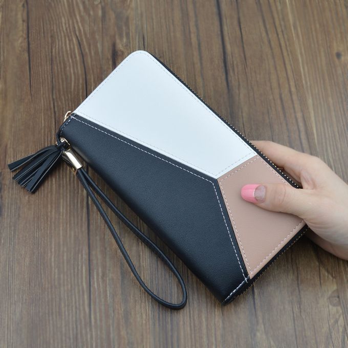 Fancy Ladies Clutch Long Zipper Wallet For Women - Mini Purse