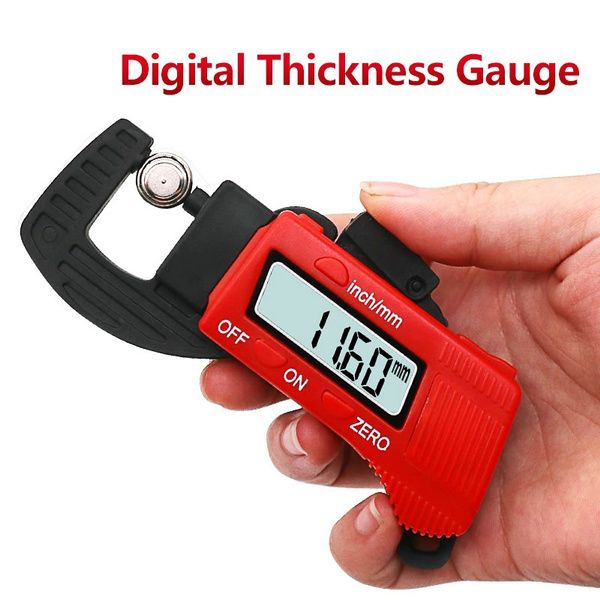 0-12.7mm Carbon Fiber Composites Digital Thickness Caliper Micrometer Guage