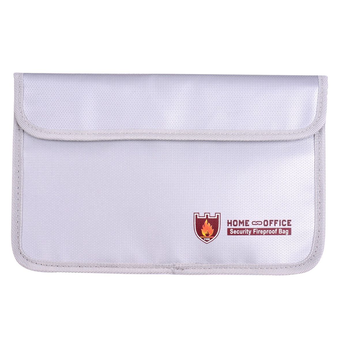 Double Zipper Fireproof Document Bag Pouch Organizer