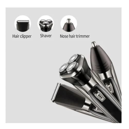 Sokany Electric Rechargeable 3 In 1 Shaver & Hair Clipper & Nose Trimmer - 5w