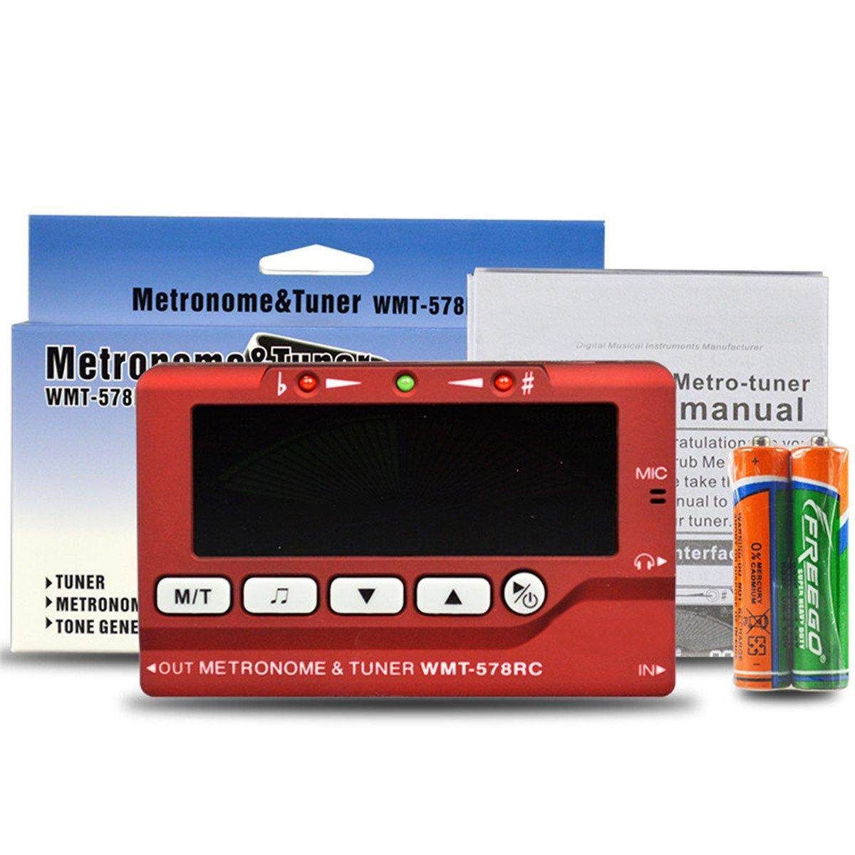 3 In 1 Tuner Metronome & Tone Chromatic LCD Display For Wind Instruments Guitar Bass Violin Ukulele