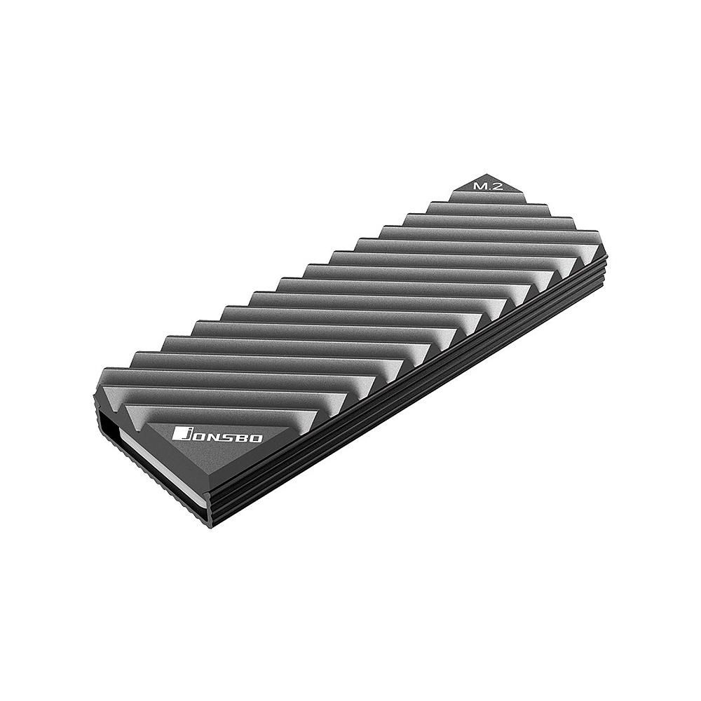 M.2-3 Radiator M.2 SSD Heat Sink Aluminum Heat Sink Tool-free Design Radiator with Thermal Pad for M.2 2280 SSD Grey