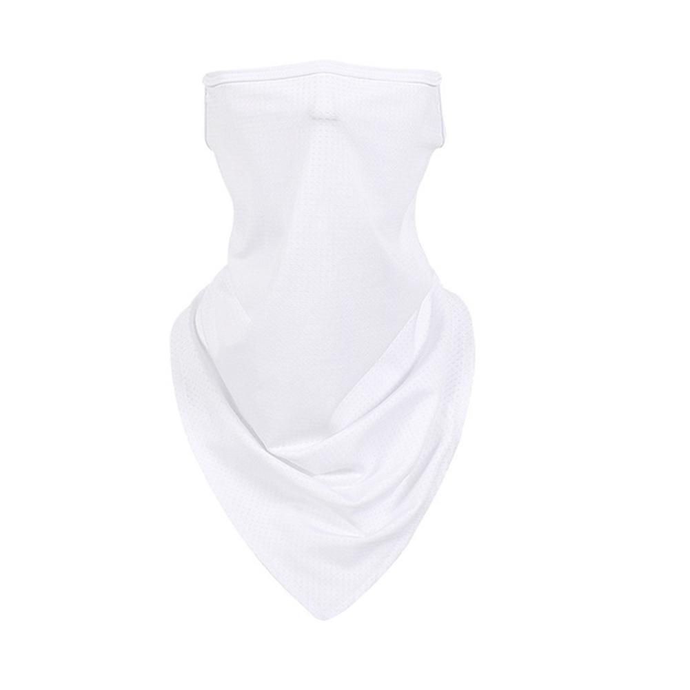 Flame Teeth Print Breathable Dust Proof Anti UV Face-White