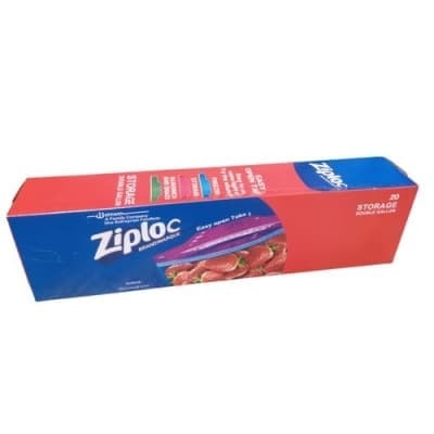 Ziploc Storage Double Gallon 20 Bags - 30.5cm X 38.5cm