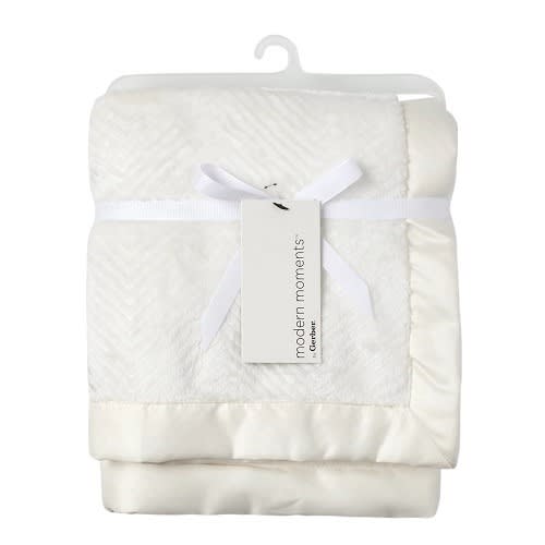 Herringbone Plush Blanket - Modern Moments Infant Baby Boy Or Girl