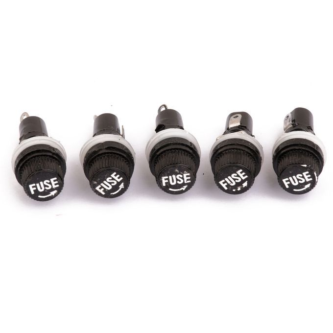 Useful Chassis  Panel Mount Fuse Holder Socket For 520 Fuse 250V 10A