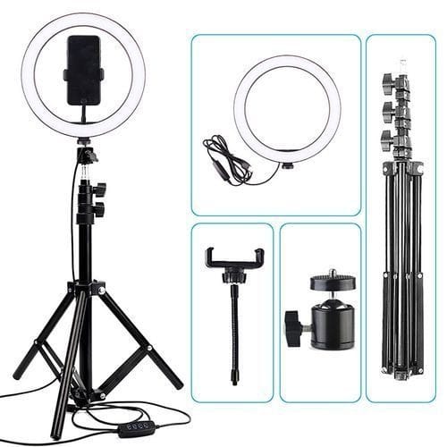 Makeup Light 10" Ring Light - Bluetooth Shuttle Remote Selfie