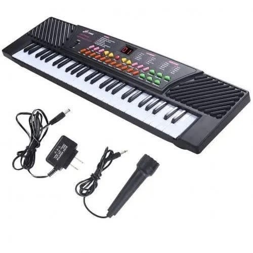 Electronic Rechargable Children's Keyboard Piano Music Instrument With Microphone - 54 Keys