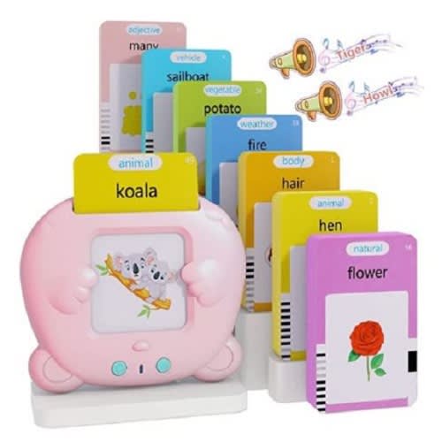 Pocket Vocab Talking Flash Cards For 2-8 Years Early Learning - Rechargeable