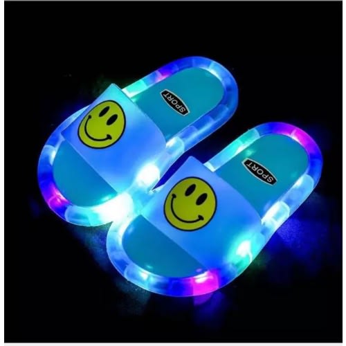 Kids Luminous Jelly Slide/Slippers - Blue