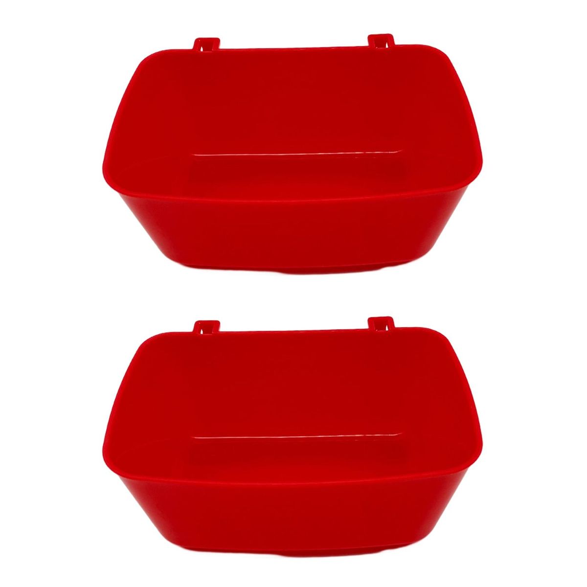 Pet Bowl with Rounded Edge Strong Durable Pet Bowl Red