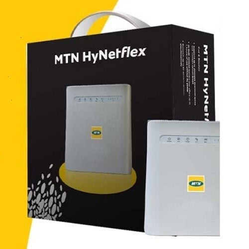 Mtn Hynetflex Universal Router For All Networks With Battery Backup & 120gb Mtn Data - White