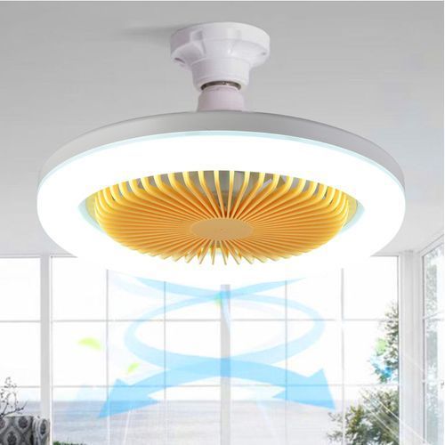 Led Ceiling Light With Built-in Fan And Remote Control - 30W