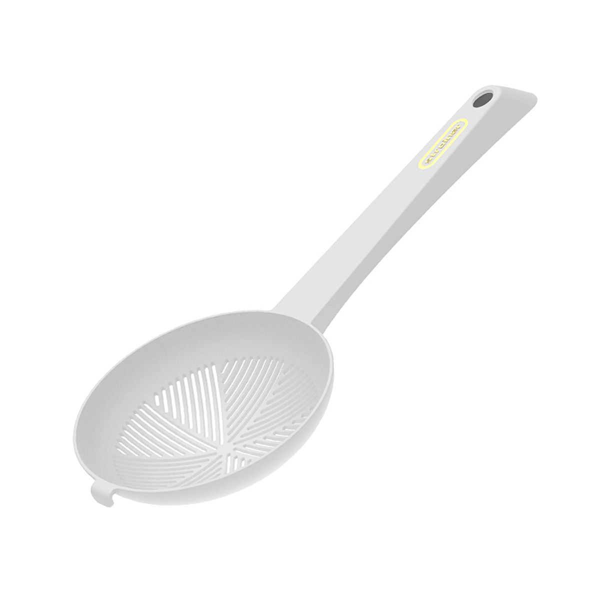 Skimmer Spoon Hanging Hole Slotted Spoon White