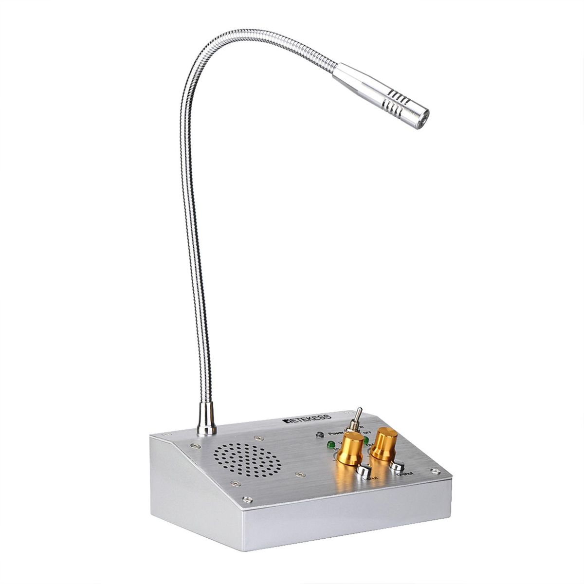 Retekess TW103 Intercom System with Mic Dual Way Window Counter Intercom Microphone Interphone System for Bank Office Store