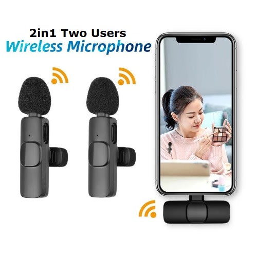 Double Users Wireless Microphone For iPhones/iPads