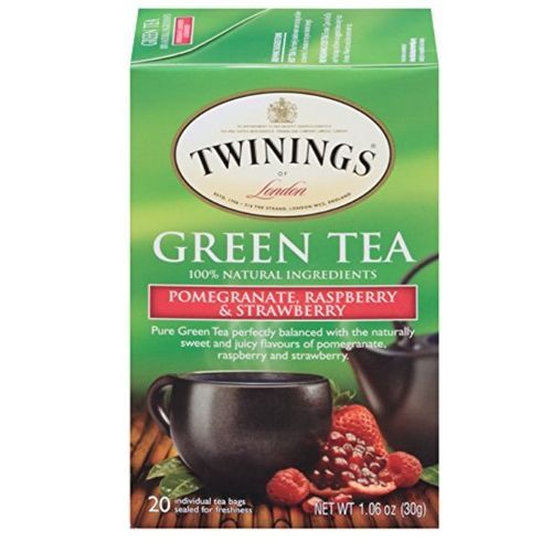 Green Tea W Pomegranate,Raspberry & Strawberry, 20Count