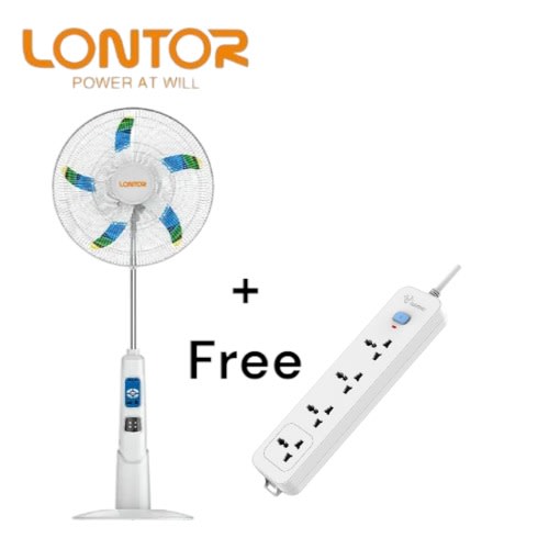 18" Rechargeable Standing Fan With Free Socket Ctl-cf034-18
